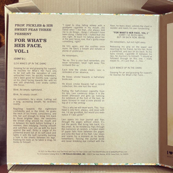 For What's Her Face, Vol.1 2xLP